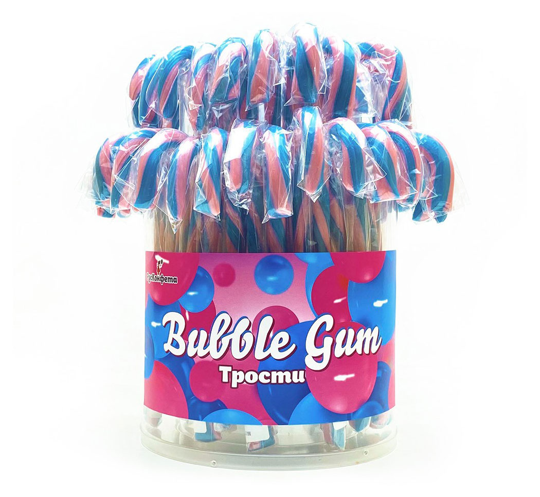 

Леденец на палочке Sweet Lee Трость Bubble Gum, 30 г