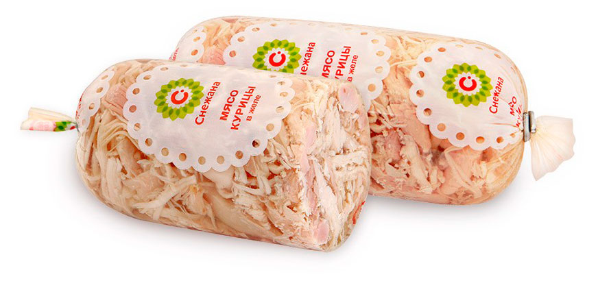 

Мясо курицы Снежана в желе, 500 г
