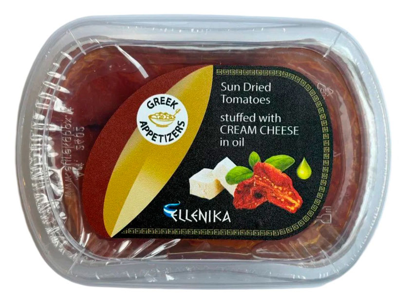 

Томаты вяленые Ellenika фаршированные сливочным сыром в масле, 230 г