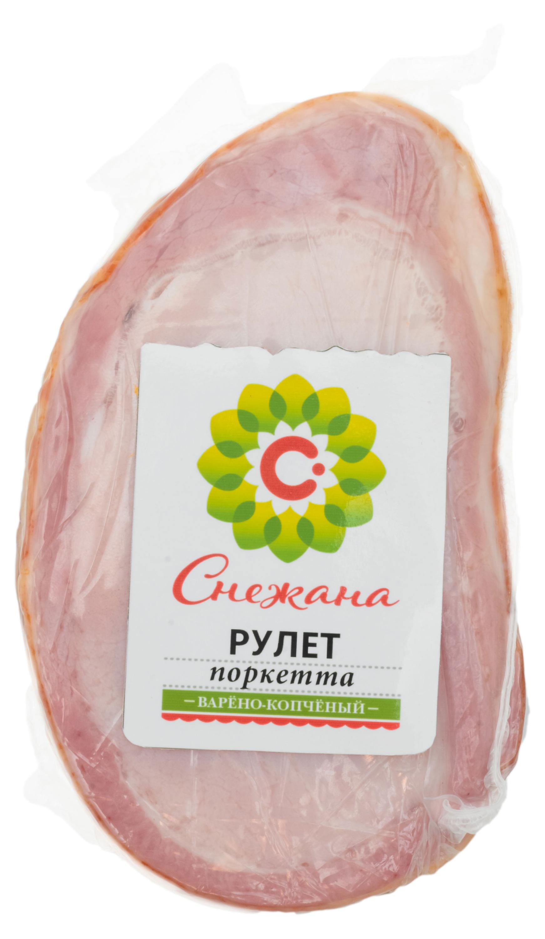 

Рулет варено-копченый Снежана Поркетта, вес