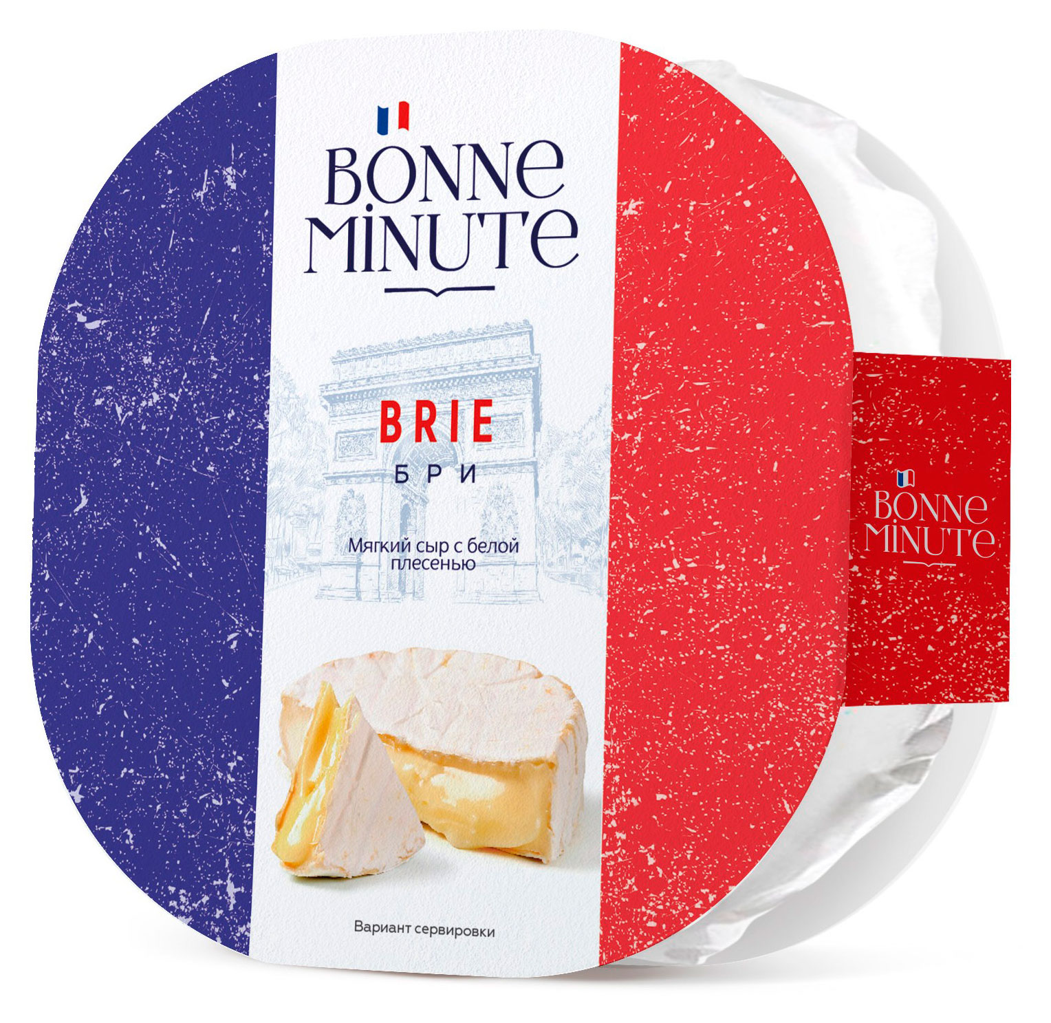 Изображение товара Мягкий сыр Бри Bonne Minute с белой плесенью 60% 125г Россия