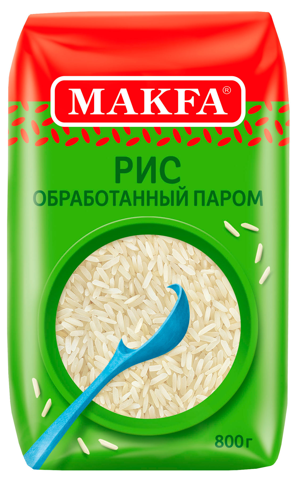 

Рис шлифованный длиннозерный Makfa обработанный паром, 800 г