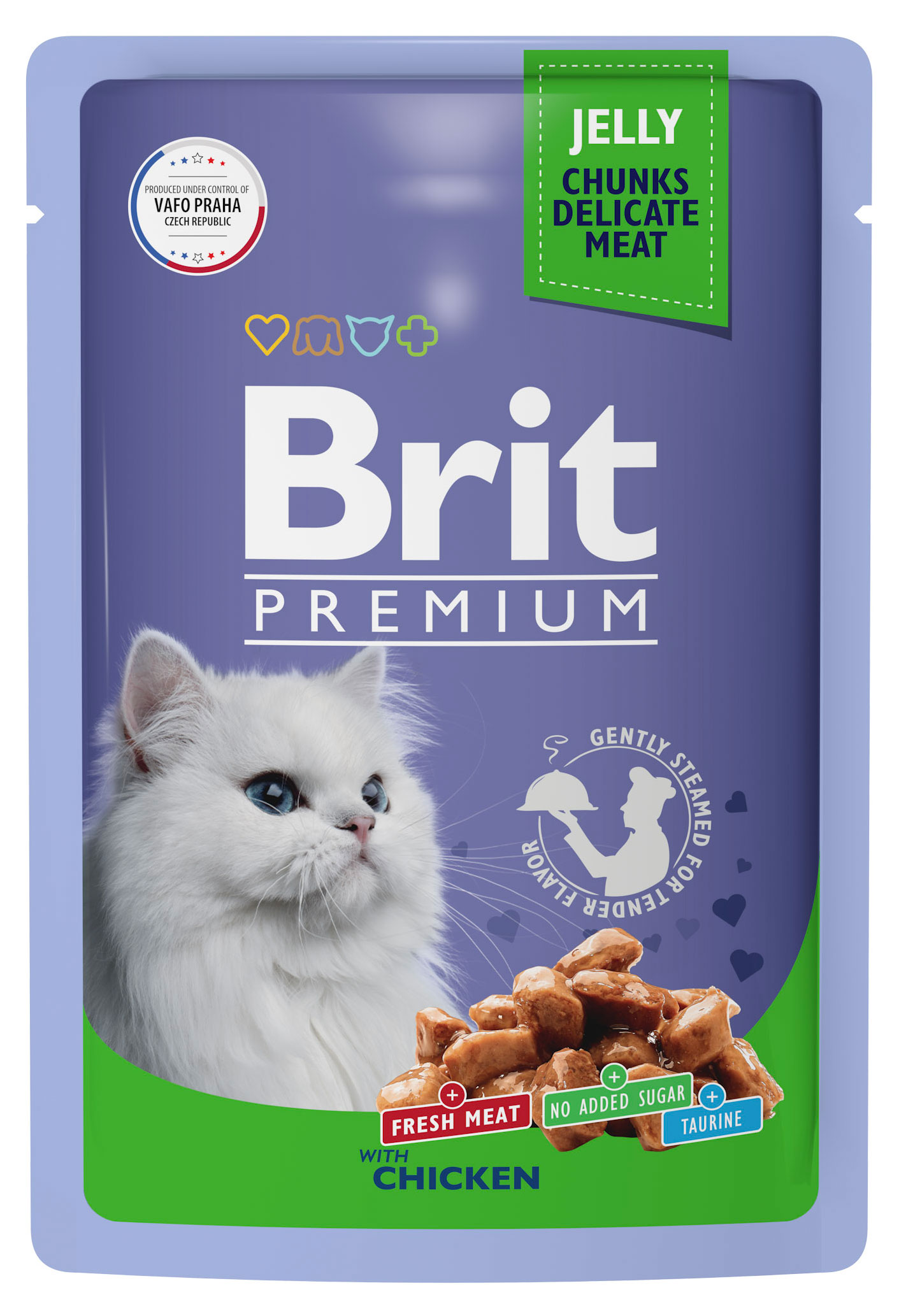 

Корм для кошек Brit Premium куриное филе в желе, 85 г