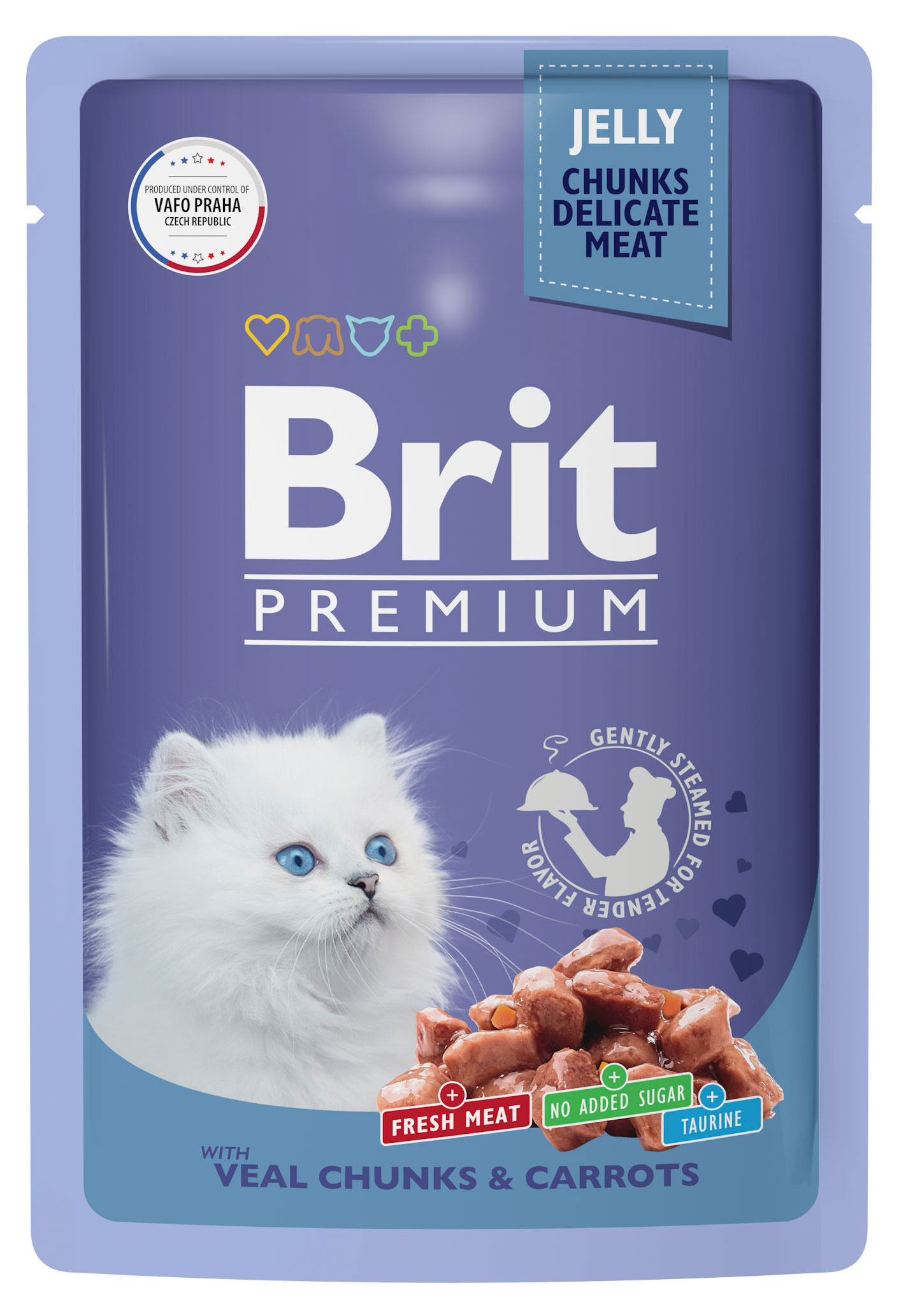 

Корм для кошек Brit Premium говядина в желе, 85 г