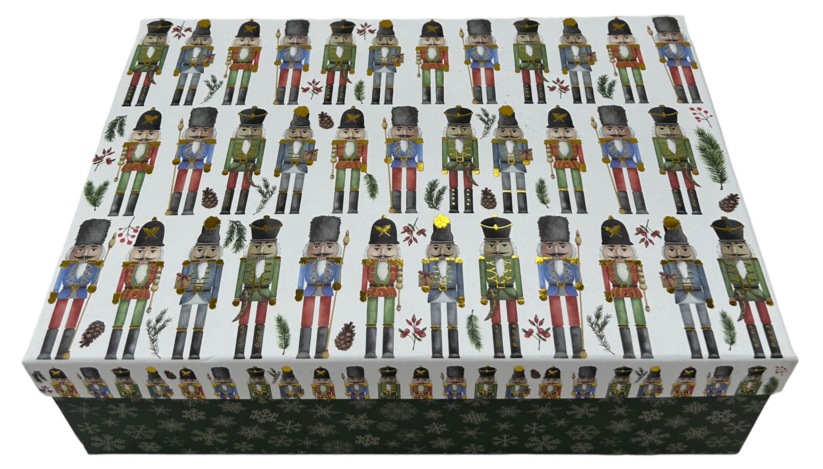 

Коробка подарочная Елки игрушки, 35х25х10 см