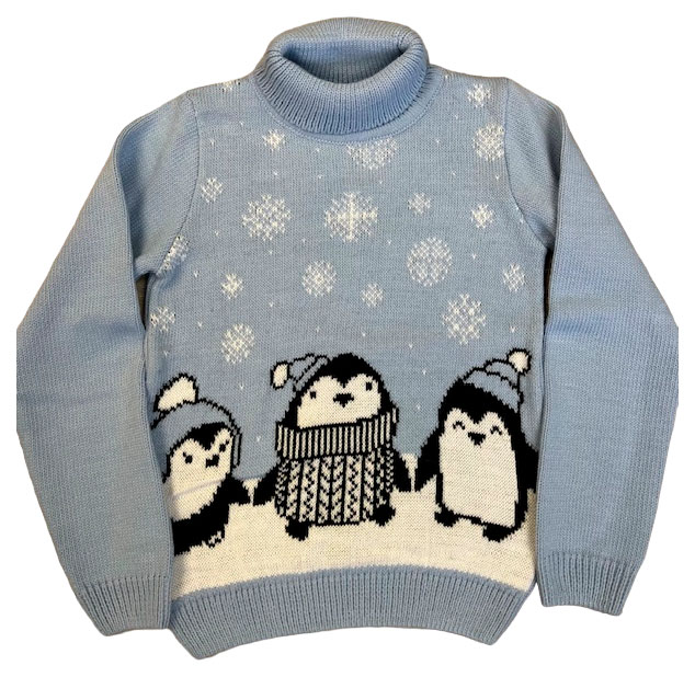 

Джемпер для девочки Win&Wool голубой