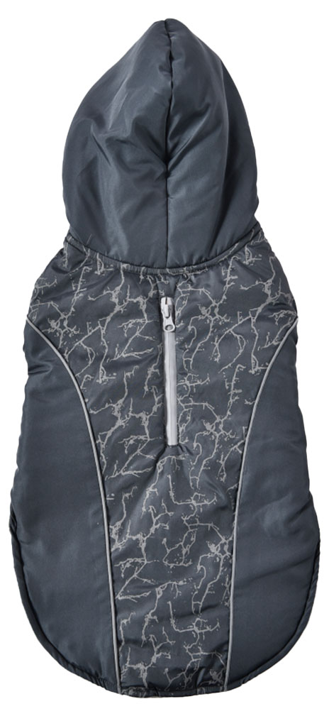 

Жилет для собаки с капюшоном серый, р 30 см