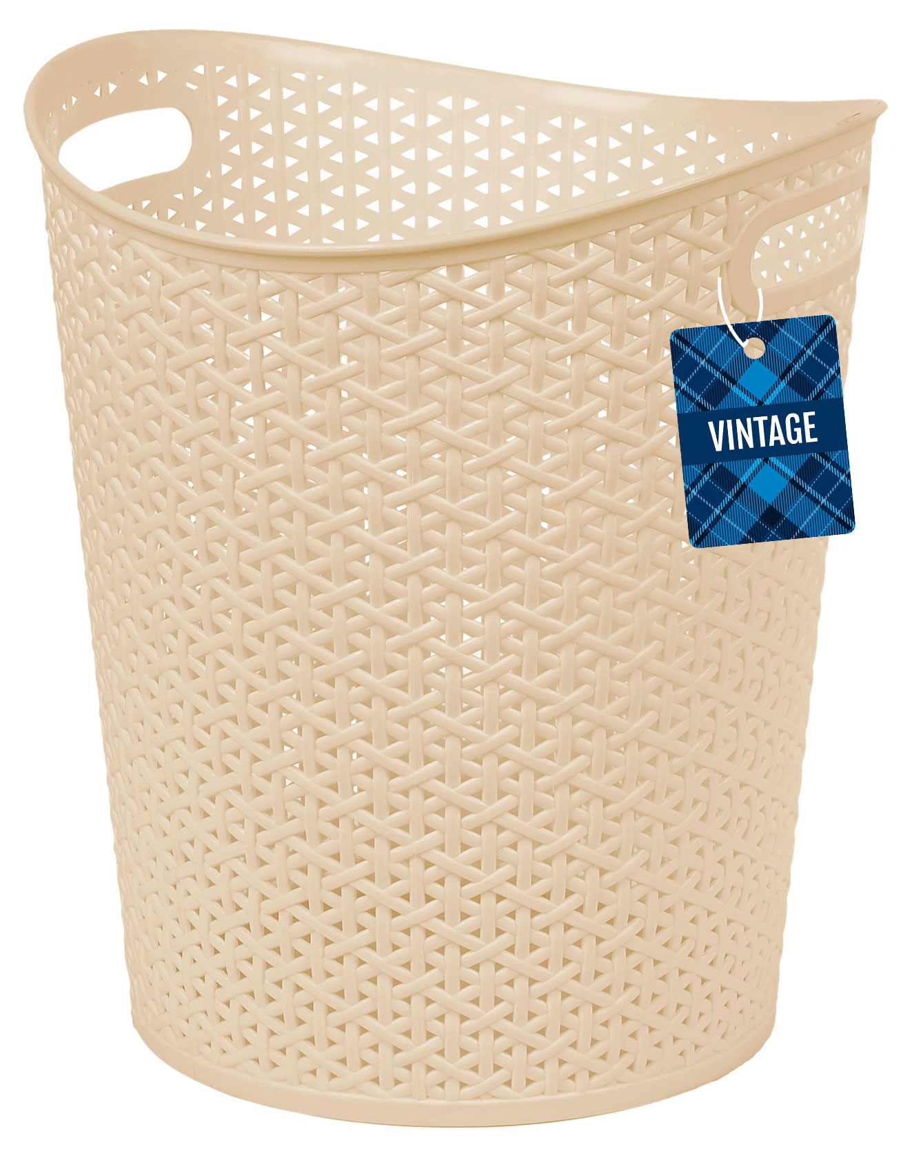 

Корзина для бумаг Spin&Clean Vintage молочный, 13 л