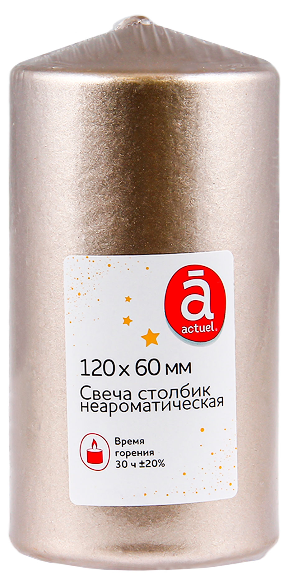 

Свеча Actuel неароматическая айвори, 12 см