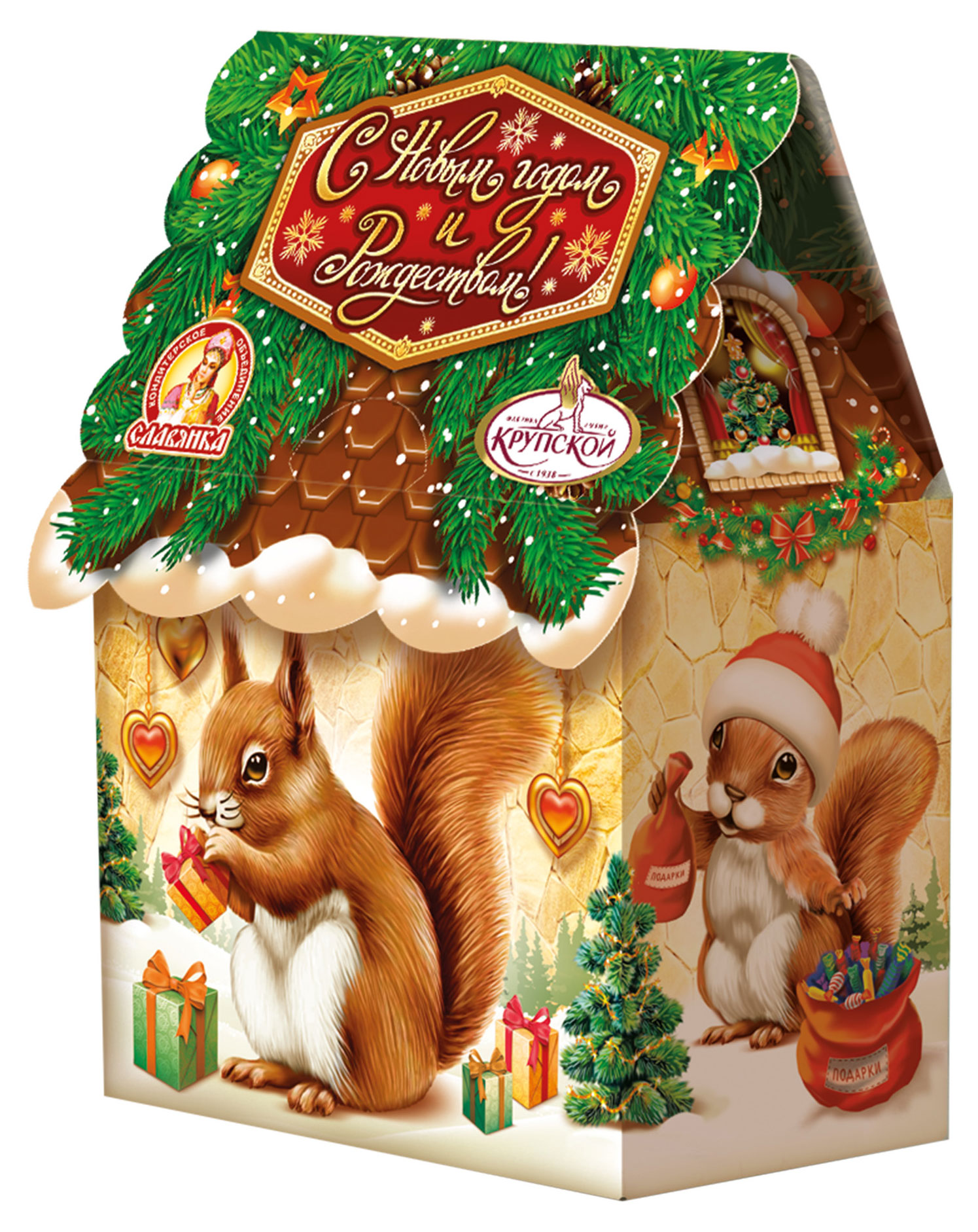 

Подарок новогодний сладкий Фабрика имени Крупской Белочка, 240 г