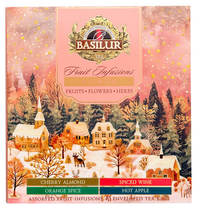 

Чайный напиток Basilur Fruit Infusions ассорти, 40 пакетиков