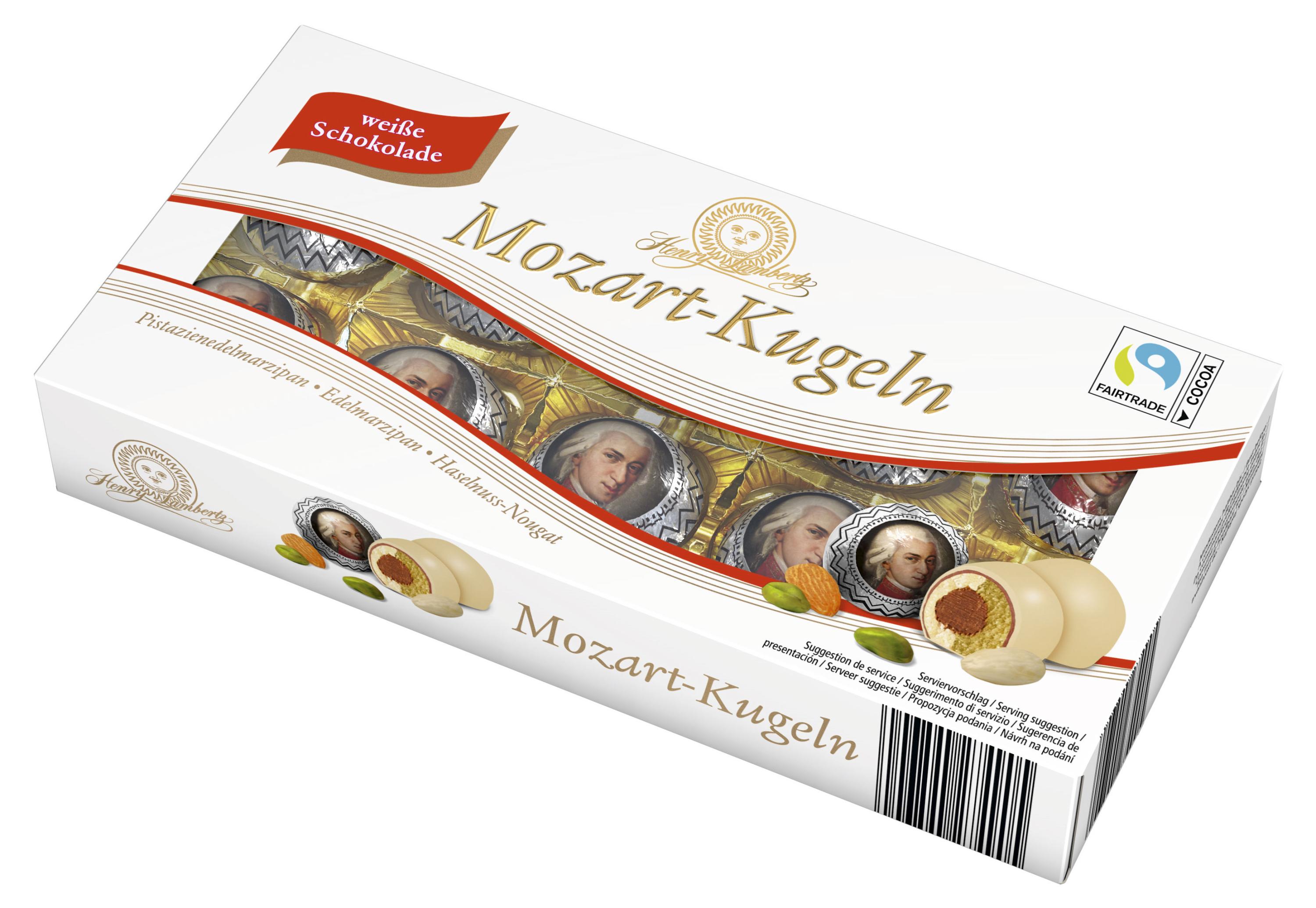 

Конфеты Henry Lambertz Mozart Kugeln Пралине в белом шоколаде henry, 200 г