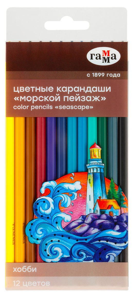 

Карандаши цветные Гамма Хобби, 12 цветов