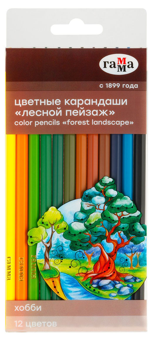 

Карандаши цветные Гамма Хобби, 12 цветов