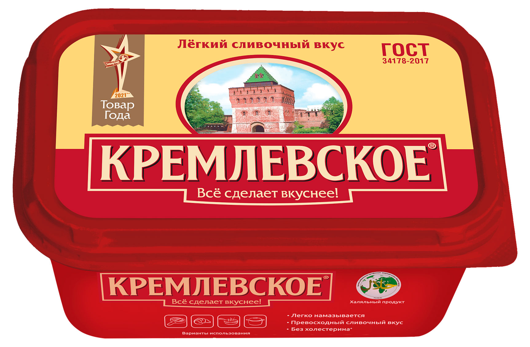 

Спред Кремлевское ГОСТ халяль 60%, 400 г