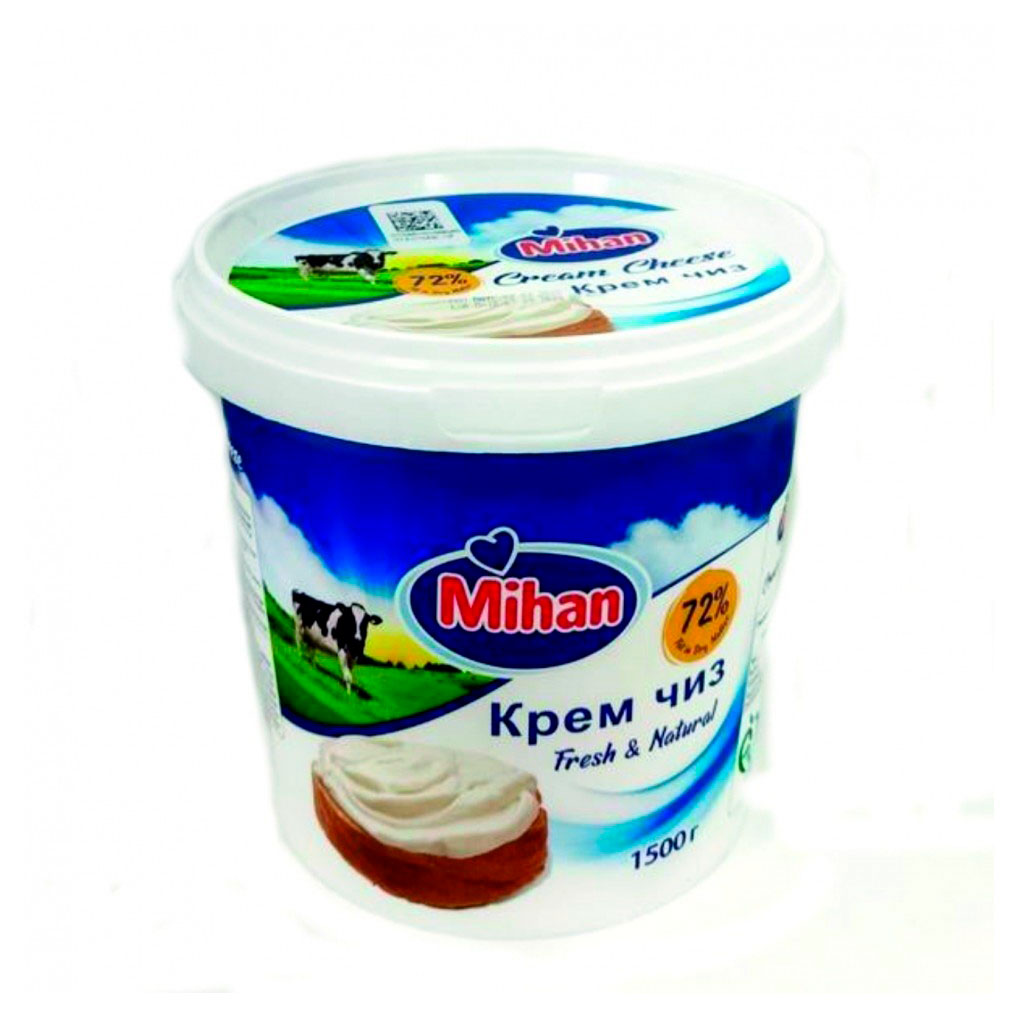 

Сыр мягкий Кремчиз Mihan 72% БЗМЖ, 1,5 кг