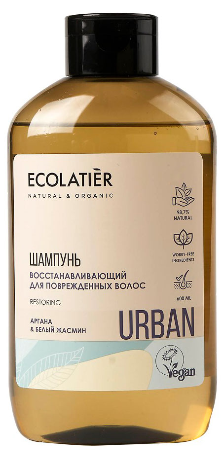 

Шампунь для волос Ecolatier Urban Восстанавливающий для поврежденных волос, 600 мл