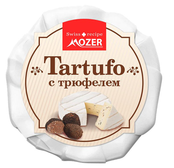 

Сыр мягкий Тартюфо с черным трюфелем Moser с белой плесенью 50% БЗМЖ, 100 г