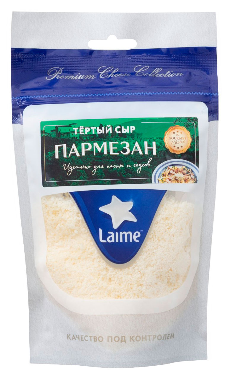

Сыр твердый Пармезан Laime тертый 40% БЗМЖ, 100 г