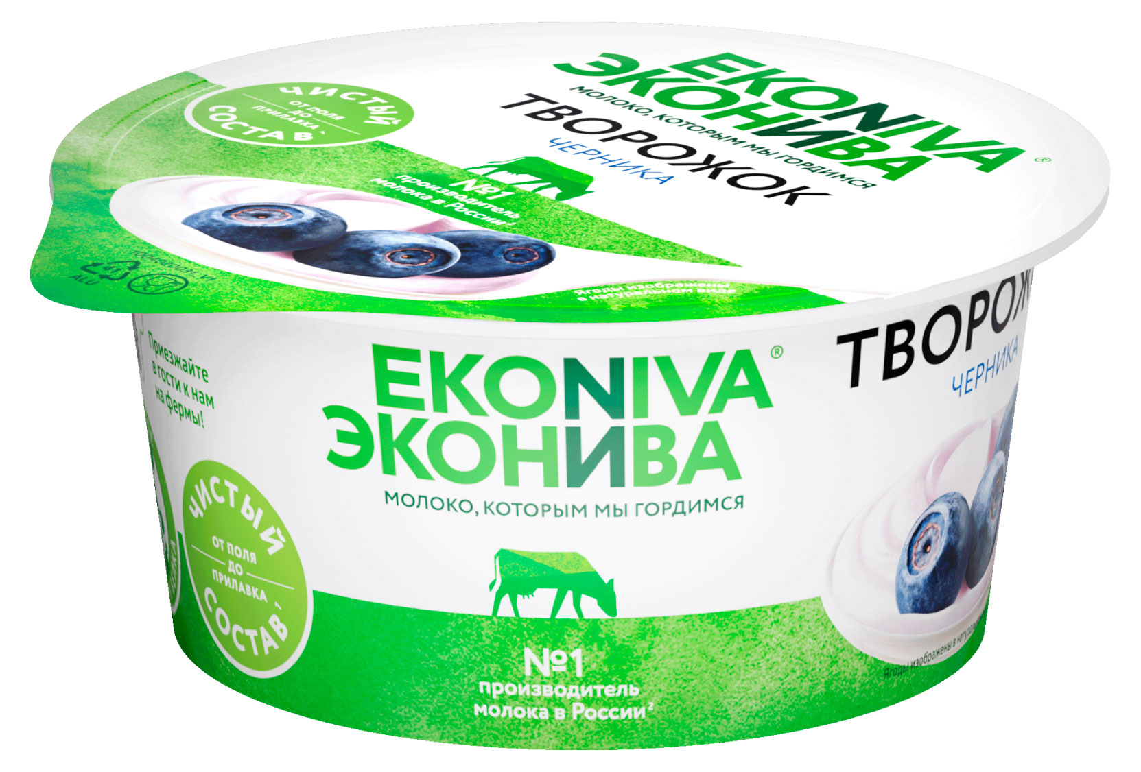 

Творожок ЭкоНива с черникой 5% БЗМЖ, 125 г
