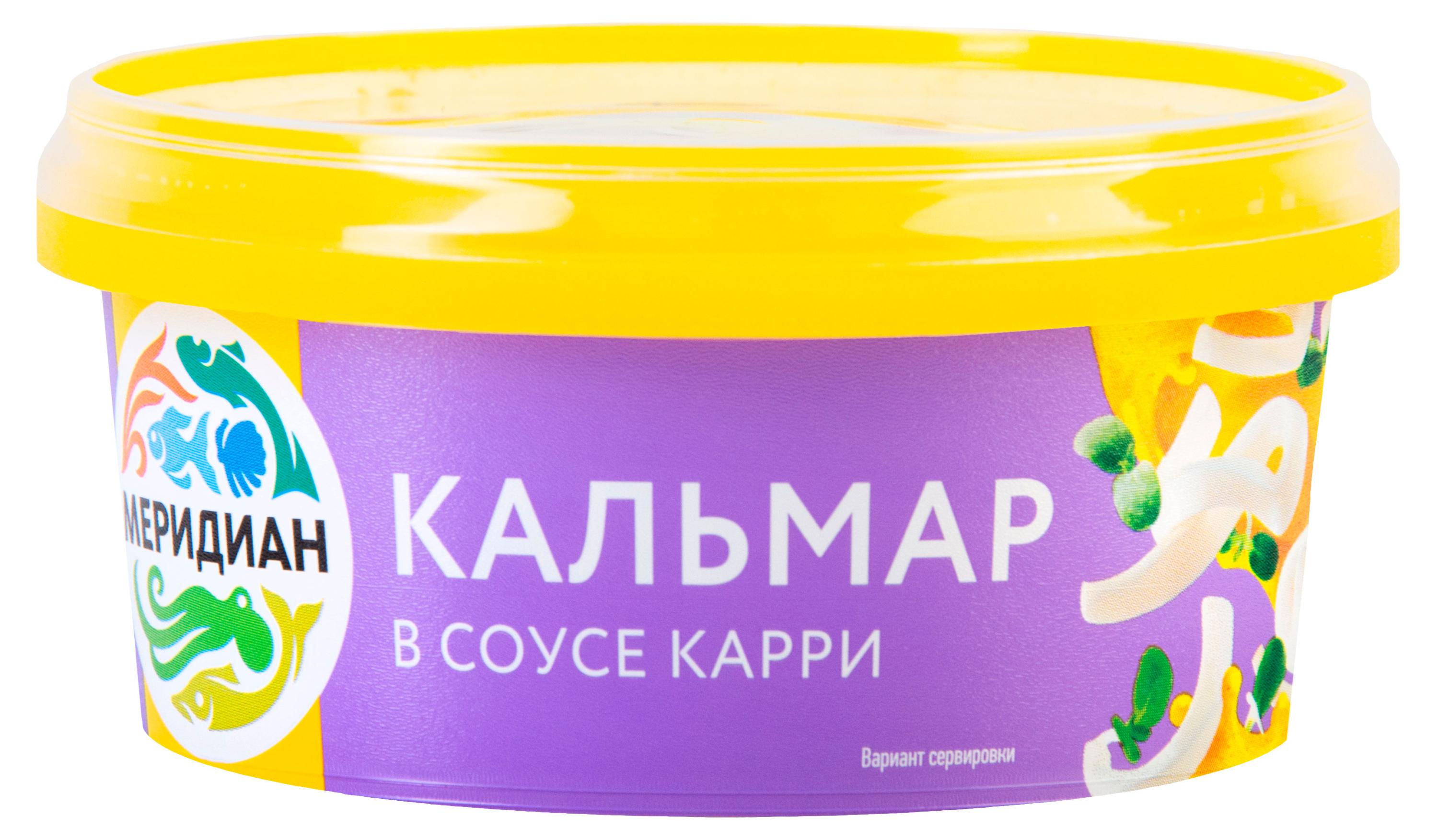 

Кальмар в соусе карри Меридиан соломка, 180 г