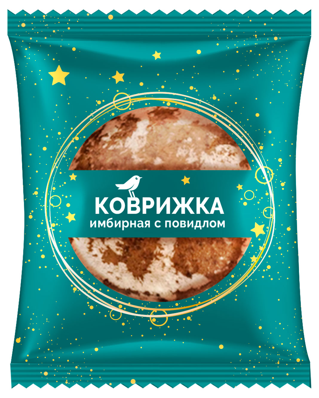 

Коврижка АШАН Красная птица имбирная с повидлом, 110 г