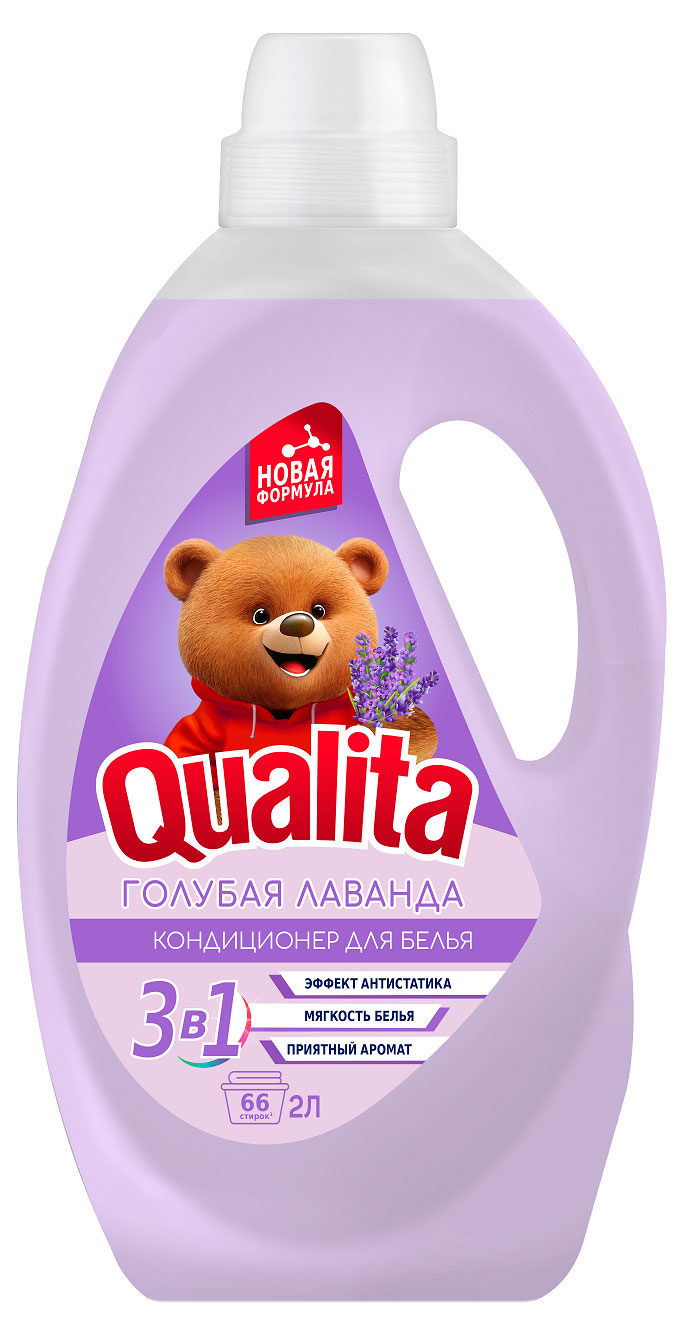 

Кондиционер для белья Qualita Голубая лаванда, 2 л
