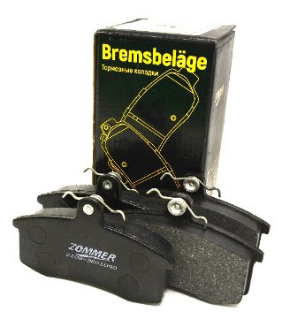 

Колодки тормозные передние дисковые Zommer, 4 шт