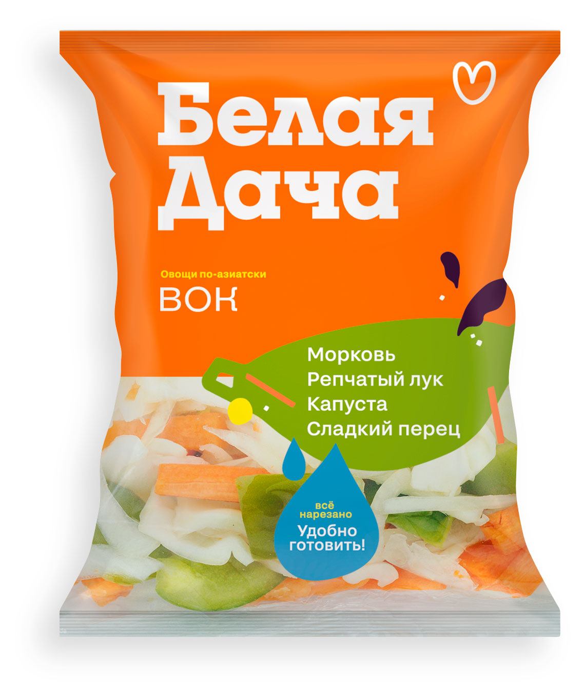 

Смесь Белая Дача Овощи по-азиатски Вок, 220 г