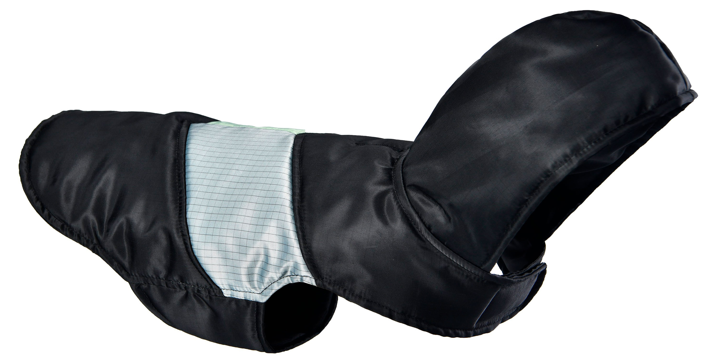 

Куртка для собак черно-серая с капюшоном, 30 см