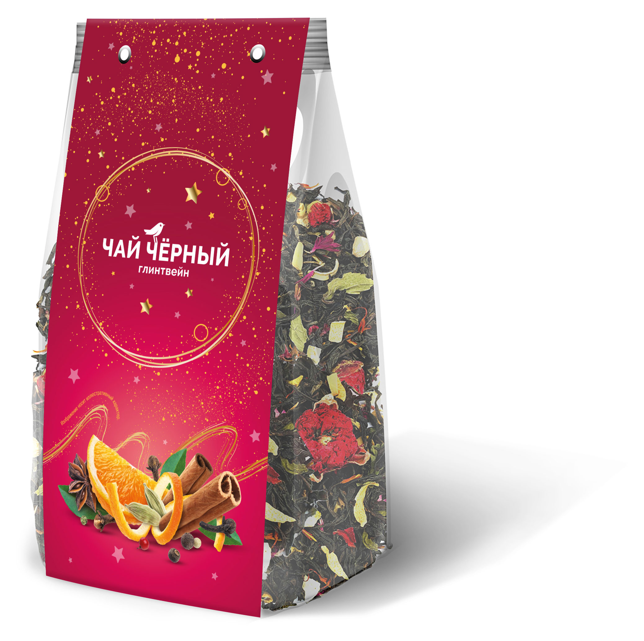 

Чай черный АШАН Красная птица Глинтвейн, 100 г