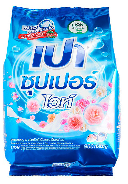 

Стиральный порошок для стирки белого белья Lion, 900 г