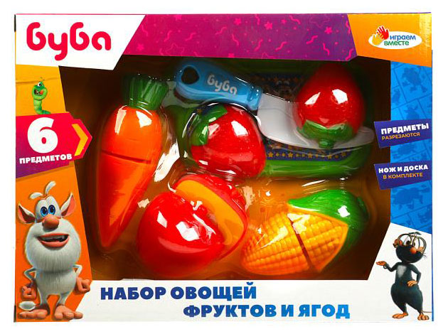 

Набор игровой Играем вместе Буба Овощи, фрукты и ягоды
