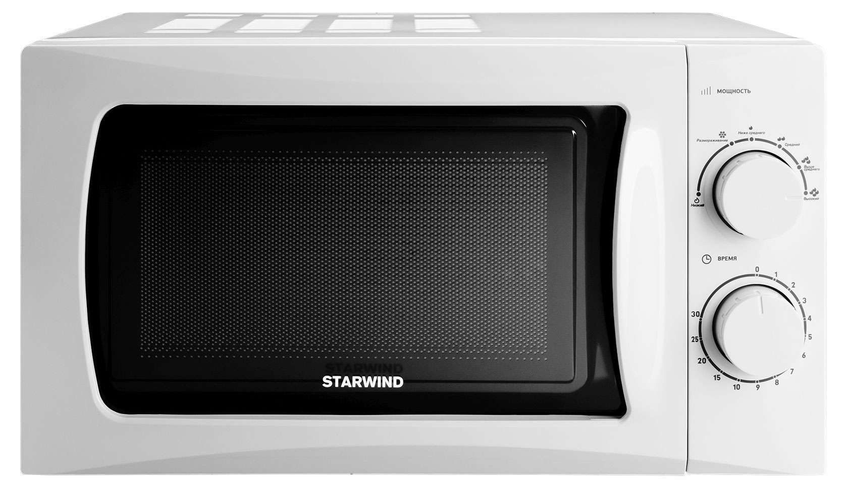 Изображение товара Микроволновая печь Starwind SMW3720, 20 л, 700 Вт, классика, белая