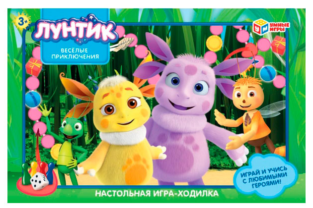

Настольная игра-ходилка Умные игры Лунтик Веселые приключения