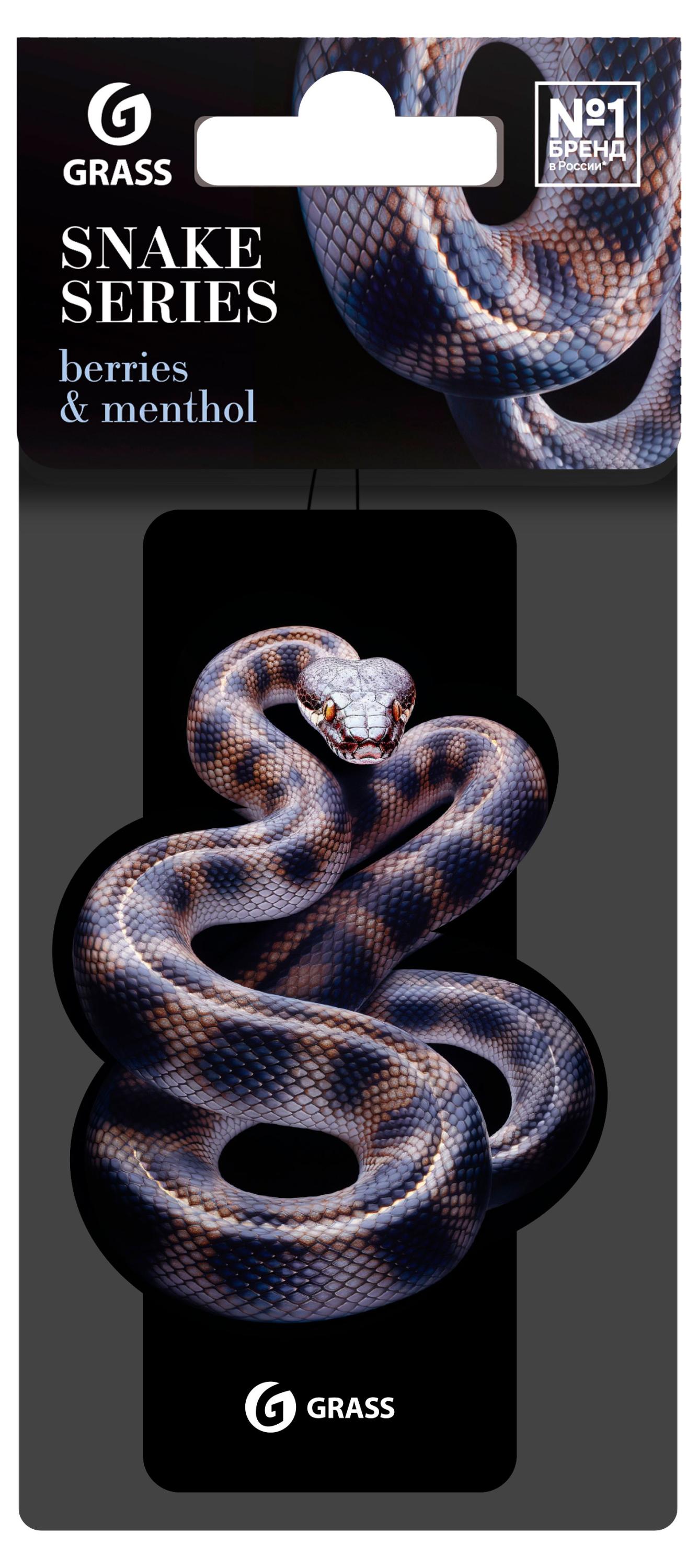 

Ароматизатор воздуха картонный Grass Змея berries & menthol