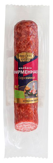 

Колбаса сырокопченая Микоян с бараниной и грецким орехом, 200 г