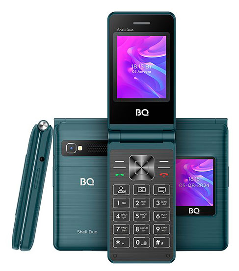 

Мобильный телефон BQ 2412 Shell Duo синий