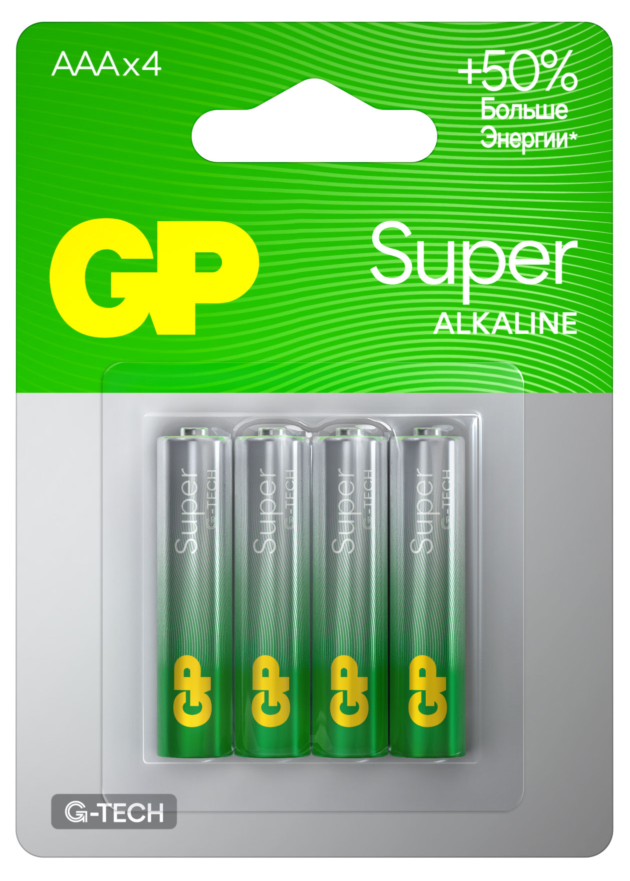 Изображение товара Батарейка GP BATTERIES ААА, 4 шт