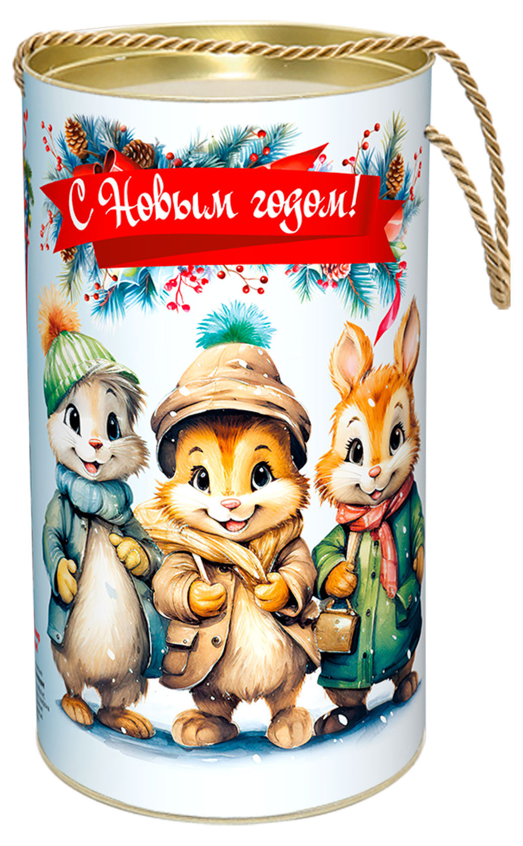

Подарочная коробка Стрекоза круглая