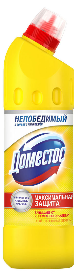 

Чистящее средство гель универсальный Доместос Лимонная свежесть против бактерий и запахов, 500 мл