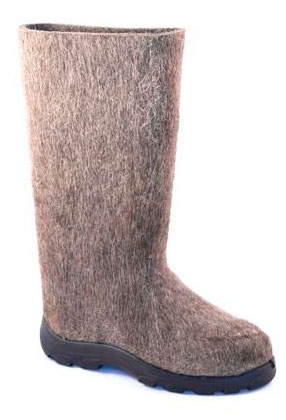 

Валенки мужские натуральные серые на полиуретановой подошве