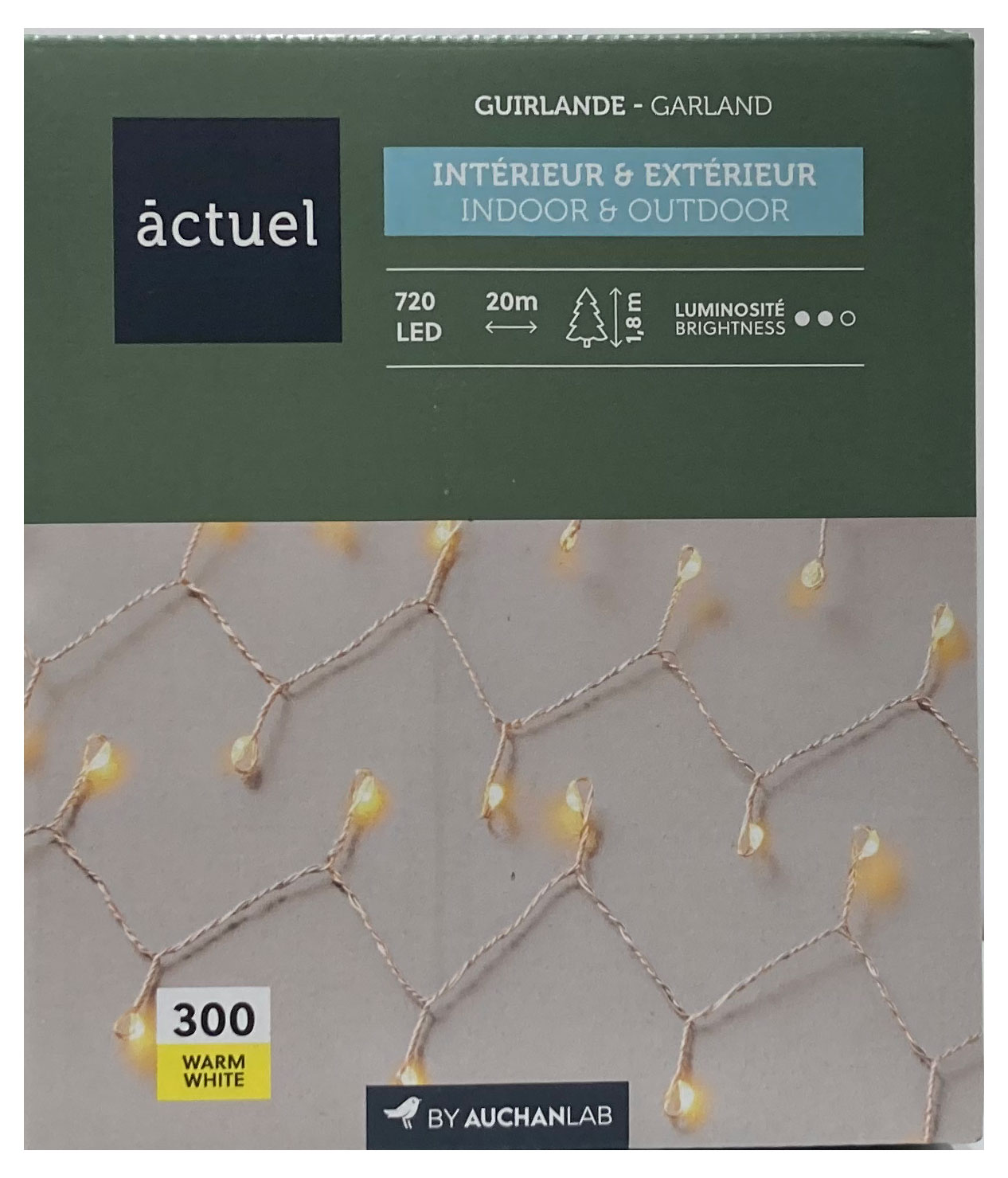 

Электрогирлянда Actuel Снежинки 720 LED, 2 м