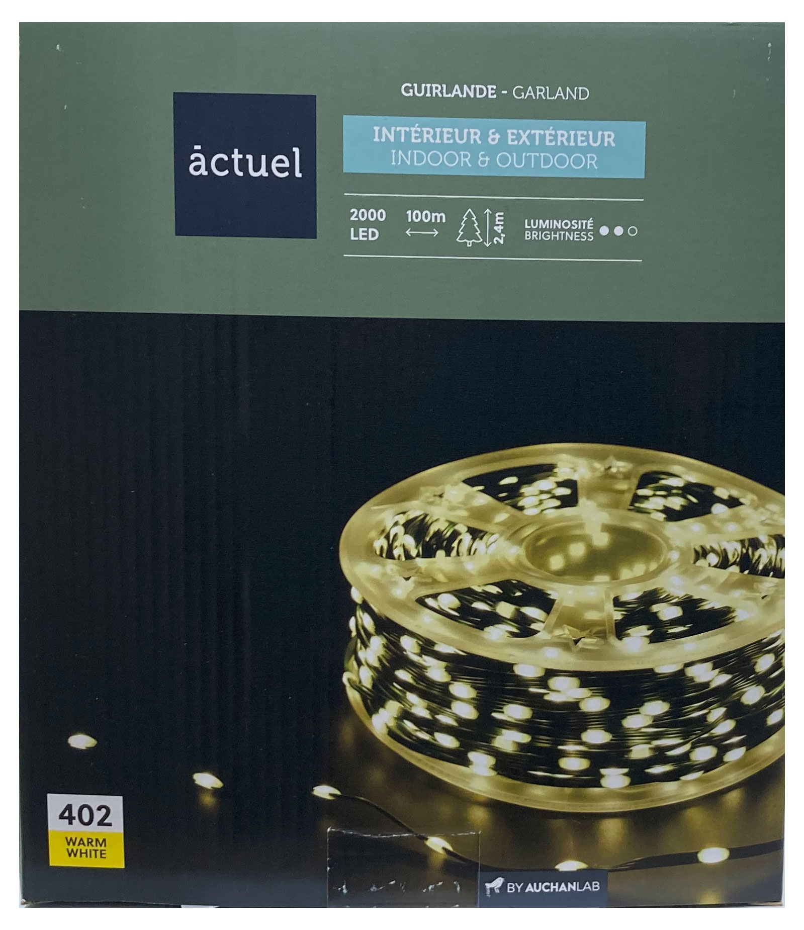 

Электрогирлянда Actuel Роса 2000 LED, 10 м