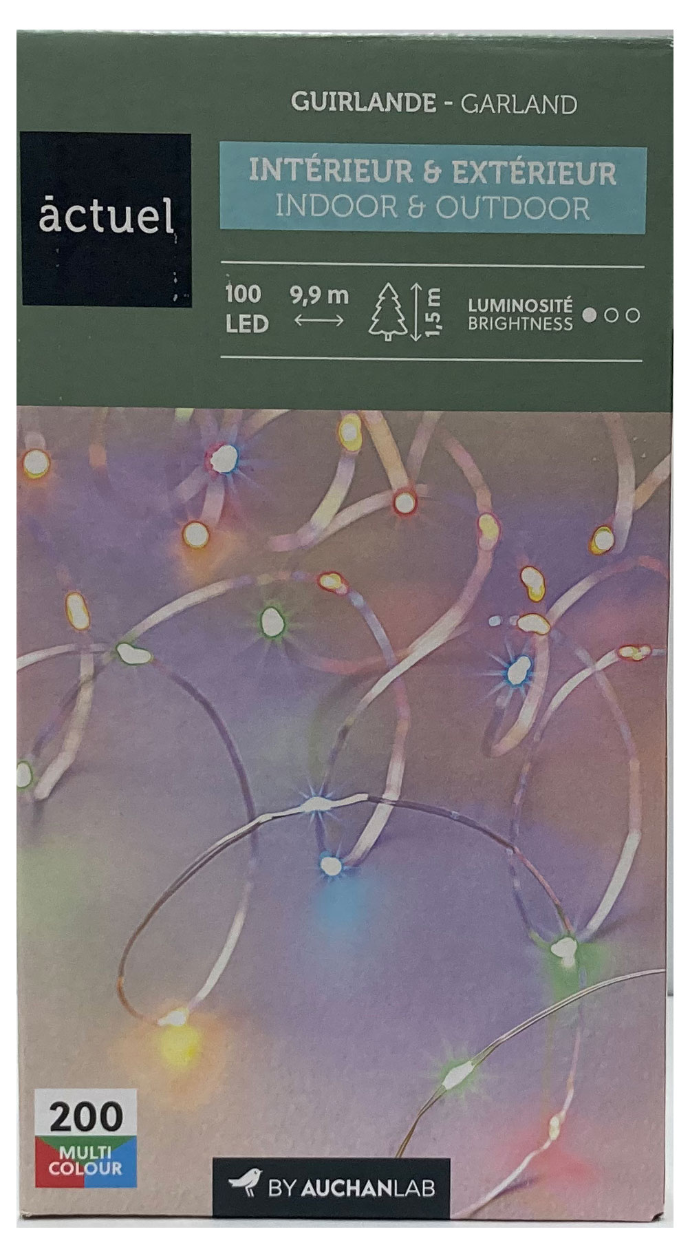 

Электрогирлянда Actuel на батарейках 100 LED, 9,9 м