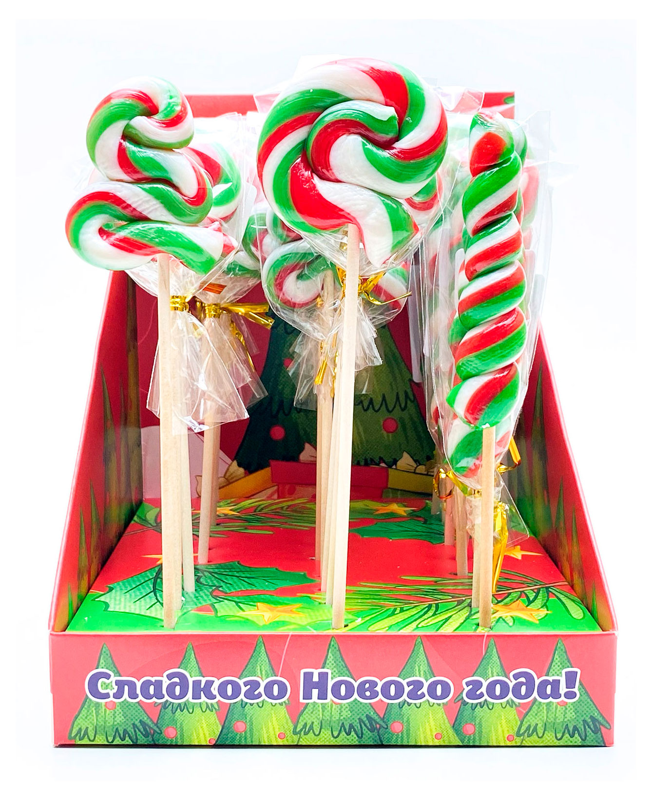 

Карамель леденцовая на палочке РусКонфета Новогодний набор 7, 20 г