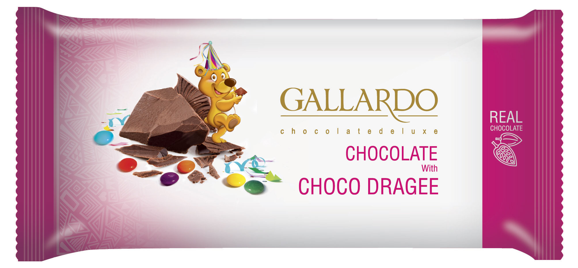 

Шоколад молочный Gallardo с драже, 65 г