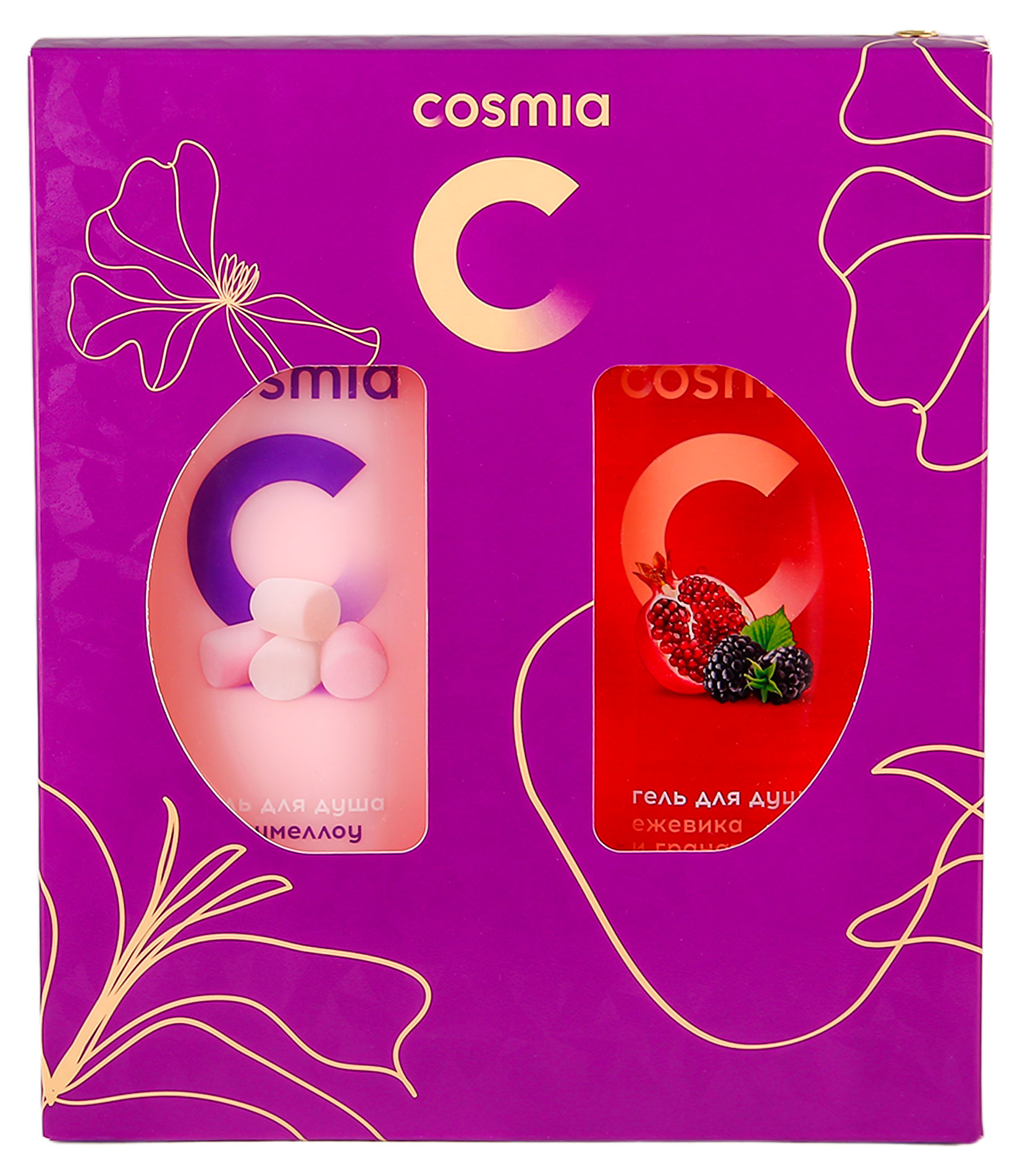 

Подарочный набор Cosmia Гели для душа, 2 шт х 250 мл