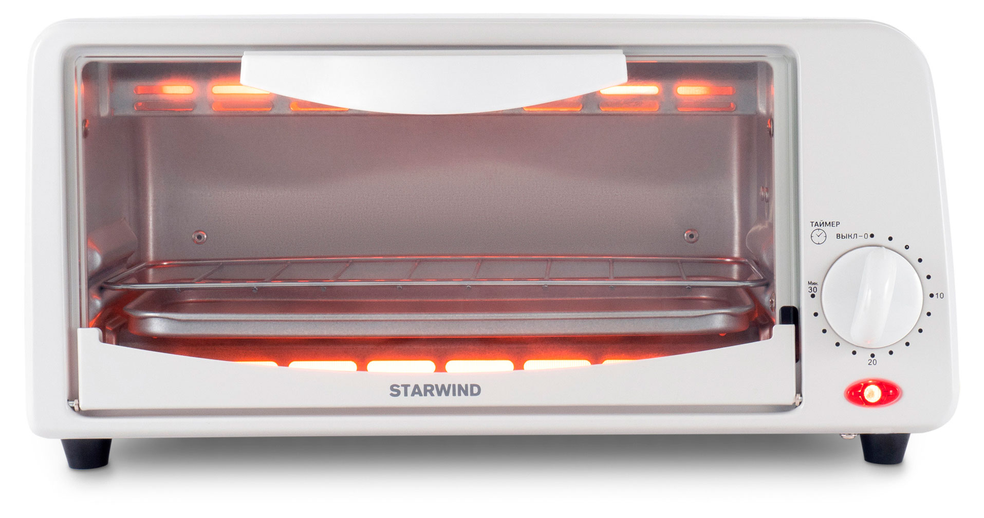 

Мини-печь Starwind SMO2041 белая, 6 л