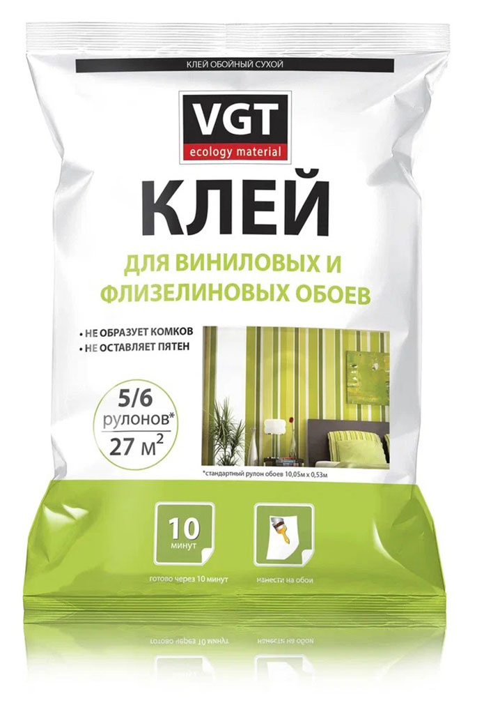 

Клей для виниловых и флизелиновых обоев VGT, 300 г